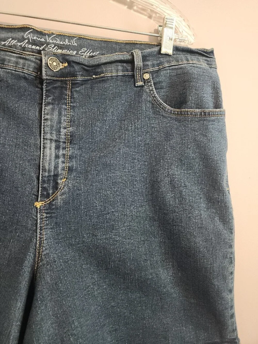Gloria Vanderbilt Amanda Slimming Effect Jean Shorts Size 20W